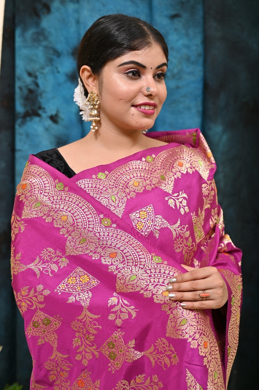 Pure Katan Silk Banarasi Handloom Saree
