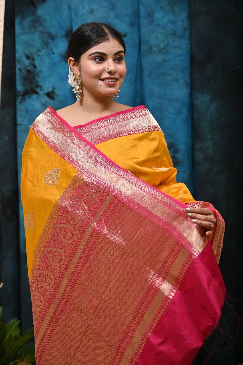 Pure Katan Silk Banarasi Handloom Saree