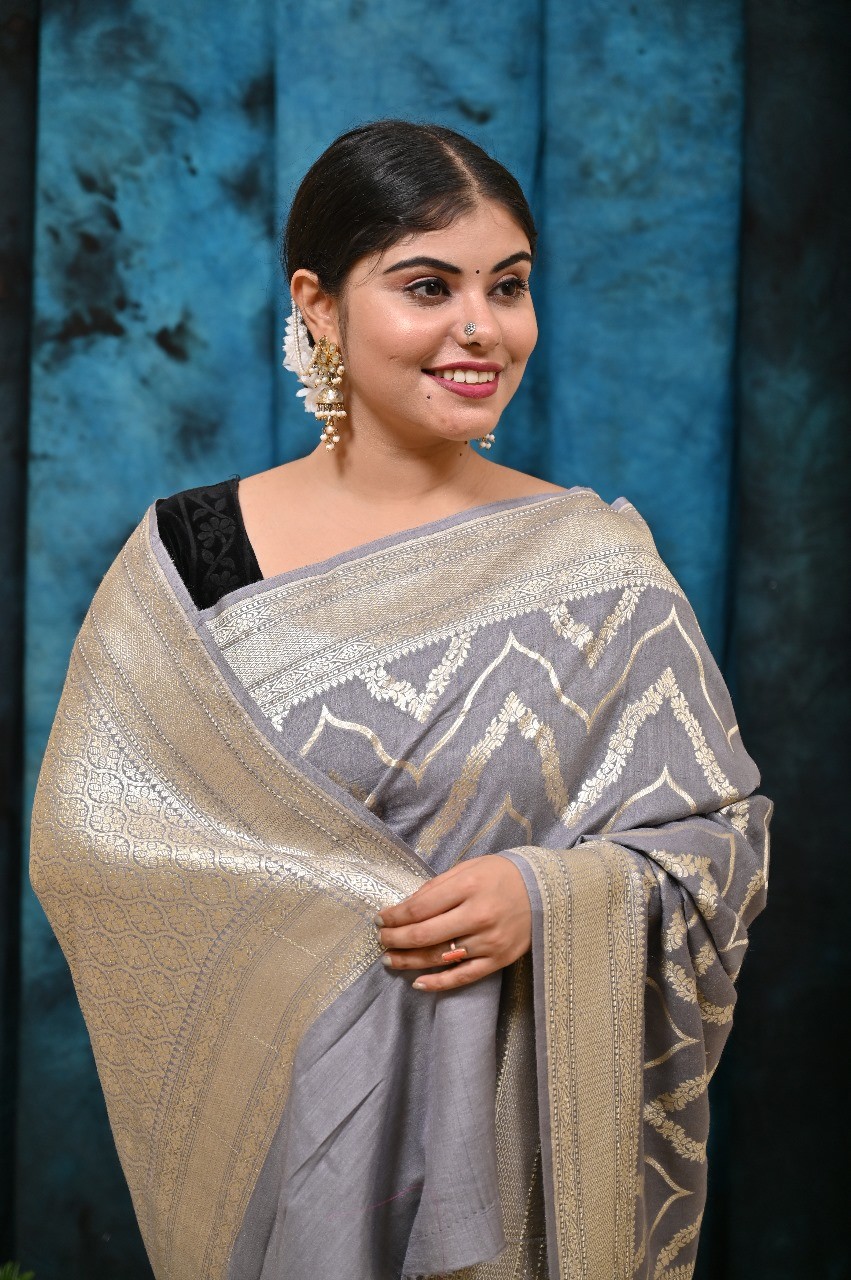 Pure Katan Silk Banarasi Handloom Saree